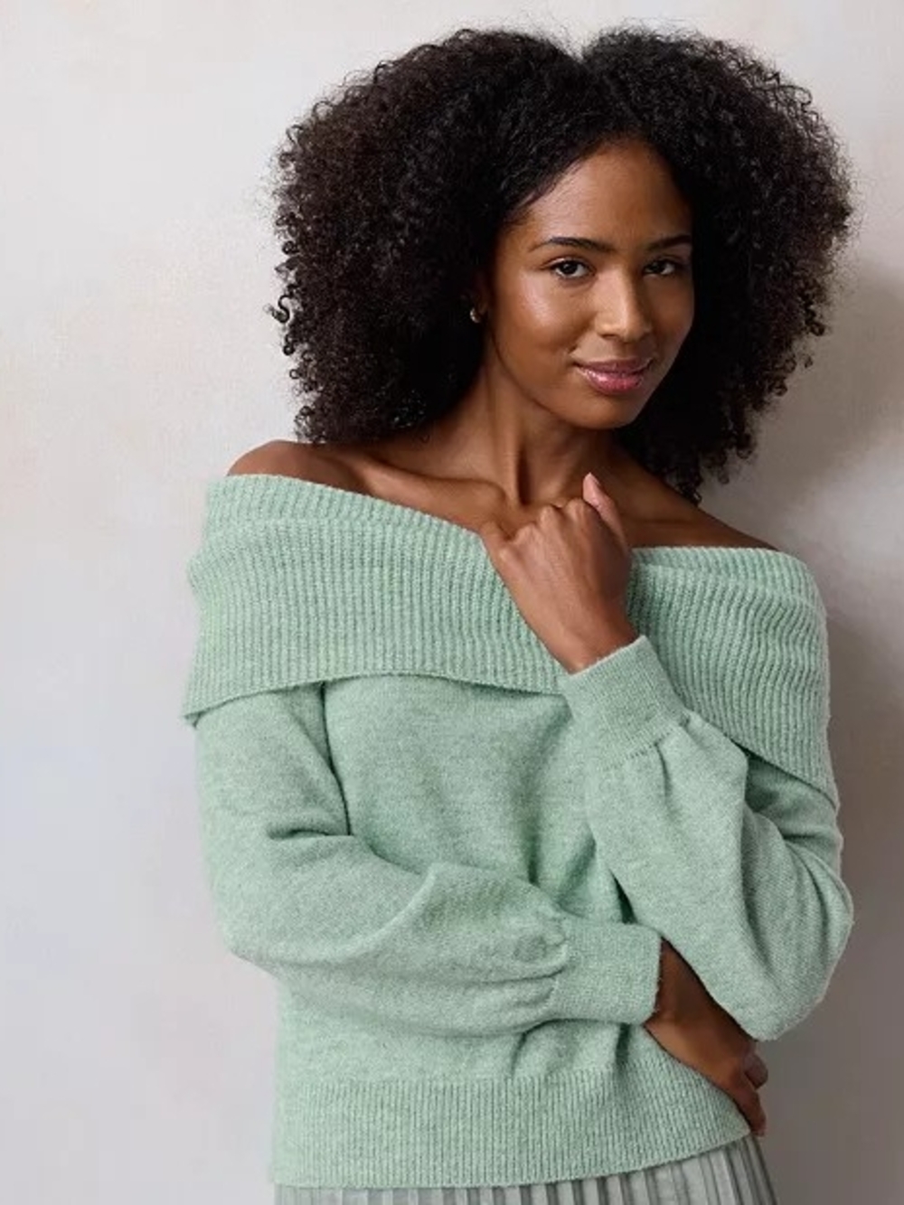 LC Lauren Conrad Soft Teal Sweater